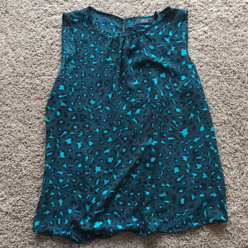 Cheetah Print Tank Blouse